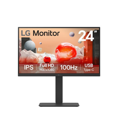 LG 24BA650-B | 23.8 " | IPS | 16:9 | 100 Hz | 5 ms | 1920 x 1080 pixels | 250 cd/m² | HDMI ports quantity 1 | Black