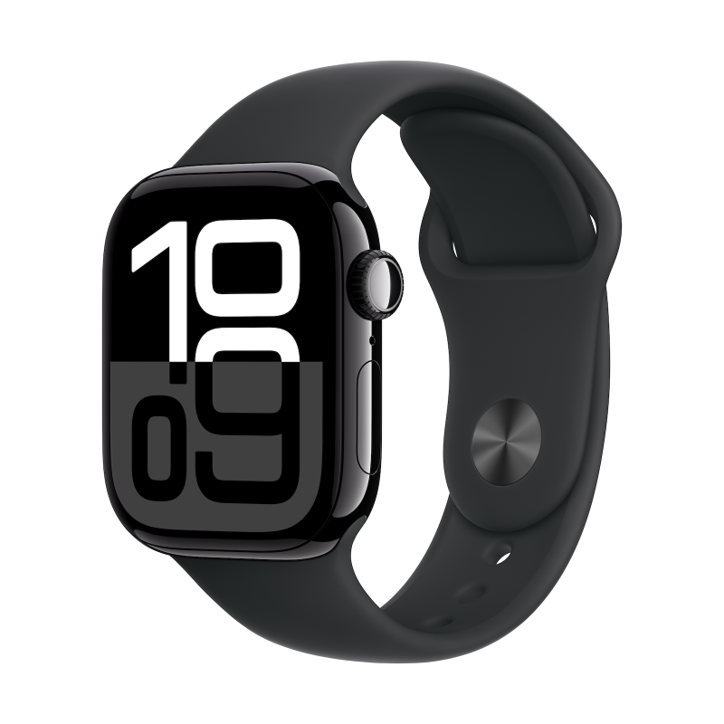 Apple Watch Series 10 | GPS (satellite) | Always-On Retina | Waterproof | Jet Black