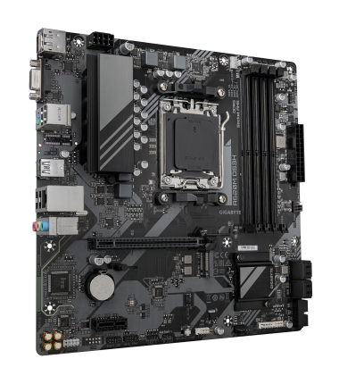 Gigabyte A620M DS3H | Processor family AMD | Processor socket AM5 | DDR5 | Supported hard disk drive interfaces M.2, SATA | Numb