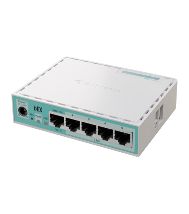 MikroTik RouterBOARD hEX | E50UG | 10/100/1000 Mbit/s | Ethernet LAN (RJ-45) ports 5 | Mesh Support No | MU-MiMO No | No mobile 