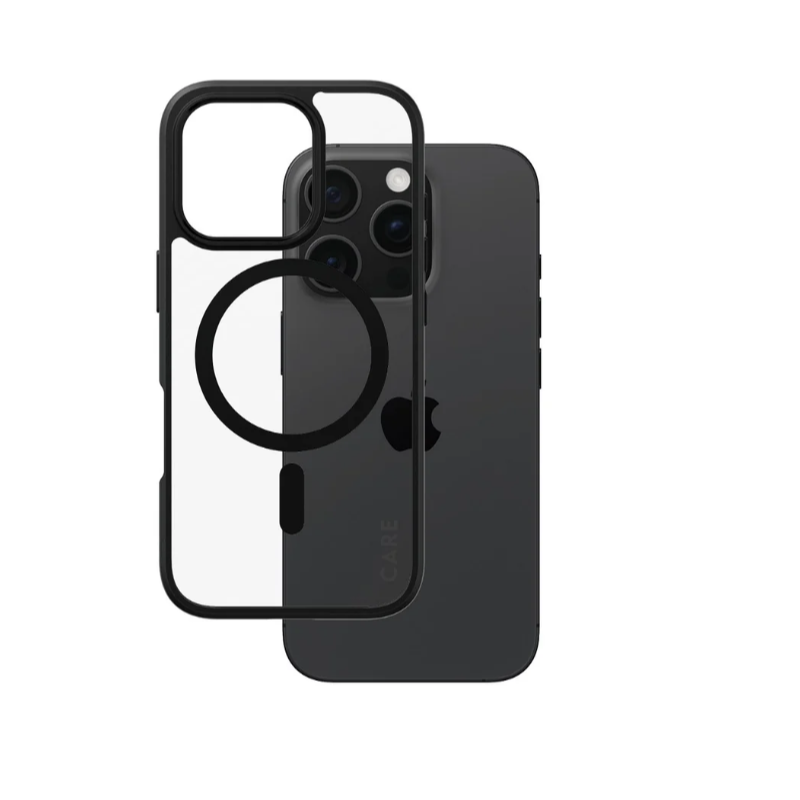 CARE by PanzerGlass Case Flagship Urban Combat Black MagSafe iPhone16 PRO | CARE