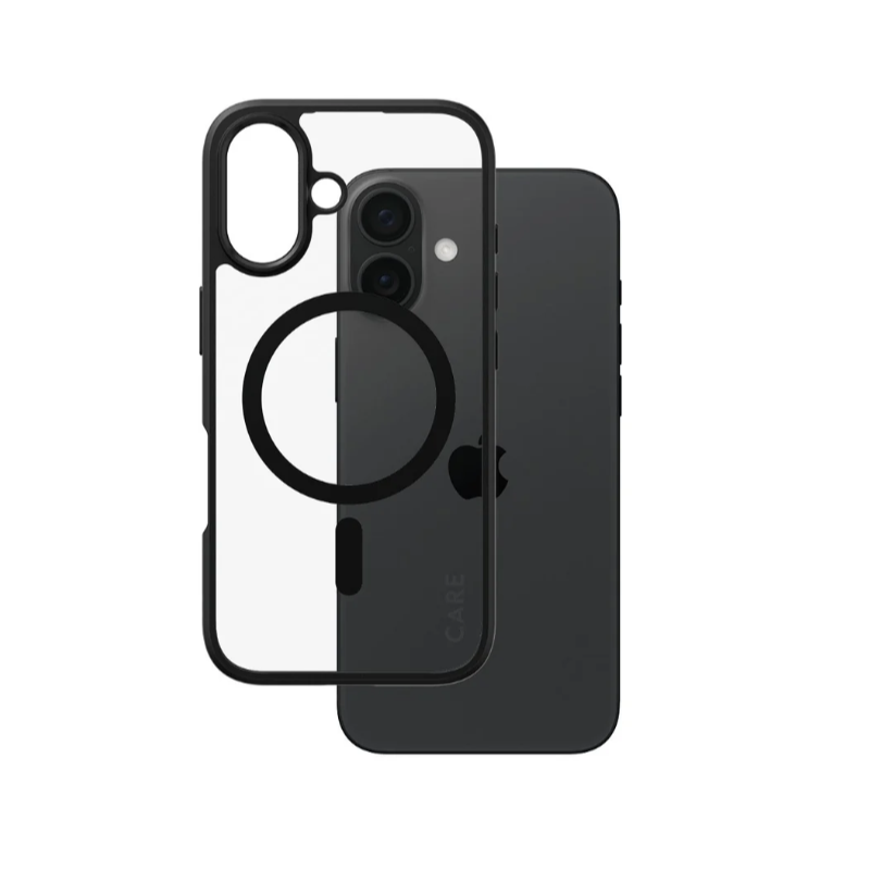 CARE by PanzerGlass Case Flagship Urban Combat Black MagSafe iPhone 16 | CARE