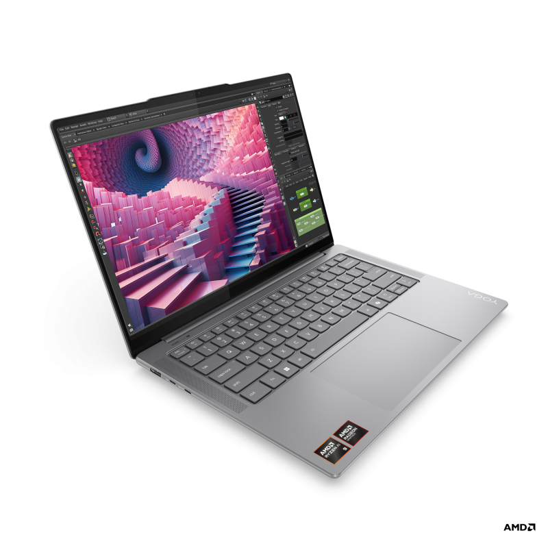 Lenovo Yoga Pro 7 14ASP9 | Luna Grey | 14.5 " | OLED | 2.8K | 2880 x 1800 pixels | Glossy | AMD Ryzen AI 9 | 365 | 32 GB | Solde