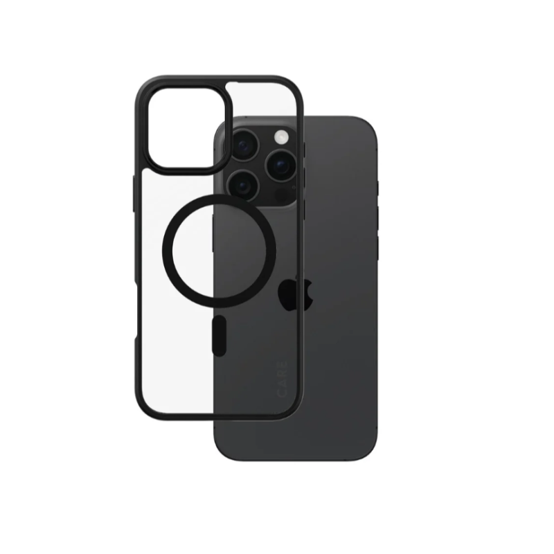 CARE Flagship Case | Back cover | Apple | iPhone 16 Pro Max | Recycled plastic | Black | MagSafe