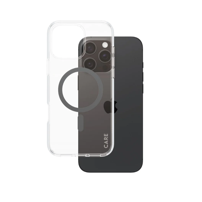 CARE Flagship Case | Back cover | Apple | iPhone 16 Pro Max | Recycled plastic | Transparent | MagSafe