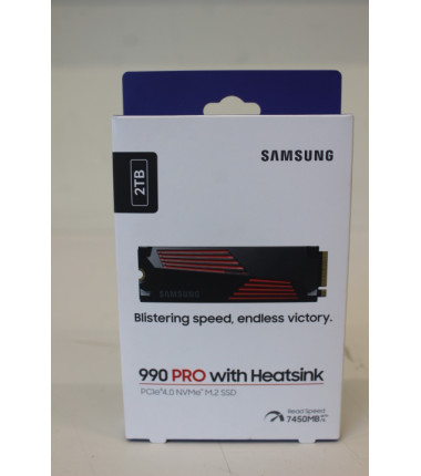 SALE OUT. Samsung 990 PRO with Heatsink NVMe M.2 SSD 2TB | Samsung | DAMAGED PACKAGING