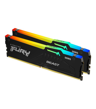 Kingston KF560C30BBAK2-32 32GB 6000MT/s DDR5 CL30 DIMM (Kit of 2) FURY Beast Black RGB XMP | Kingston