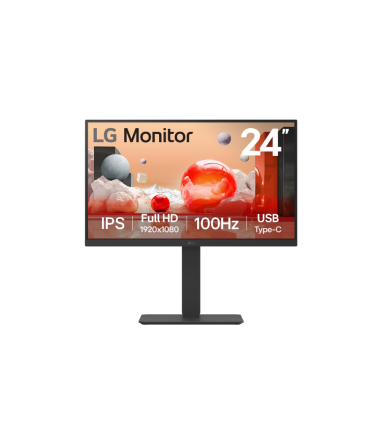 LG 24BA750-B | 23.8 " | IPS | FHD | 16:9 | 100 Hz | 5 ms | 1920 x 1080 pixels | 200 cd/m² | HDMI ports quantity 1 | Black