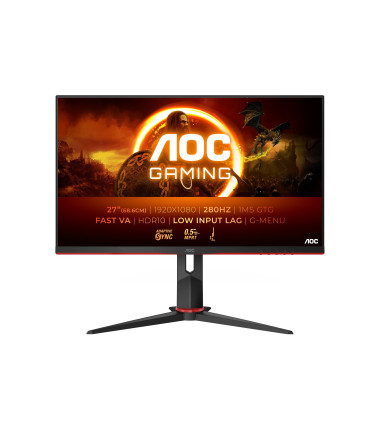 AOC 27G2ZN3/BK | 27 " | VA | FHD | 16:9 | 280 Hz | 1 ms | 1920 x 1080 pixels | 300 cd/m² | HDMI ports quantity 2