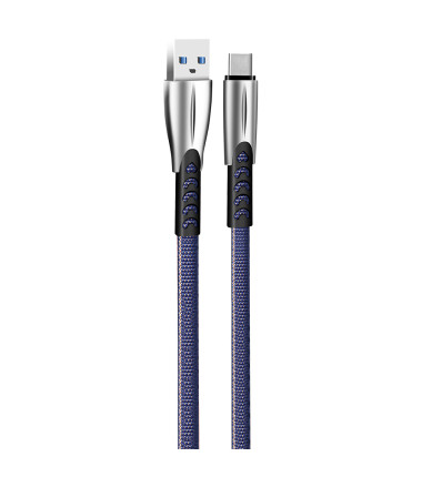 ColorWay Cable USB Type-C (Zinc Aalloy) 2.4А, 1m | CW-CBUC012-BL