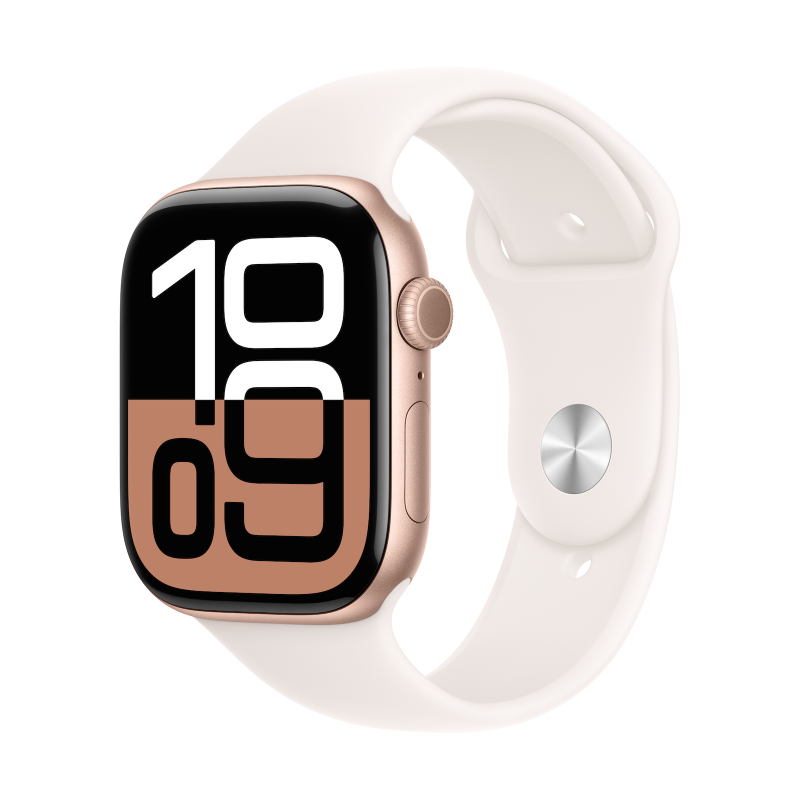 Apple Watch Series 10 | Smart watch | GPS (satellite) | Always-On Retina display | Waterproof | Rose Gold