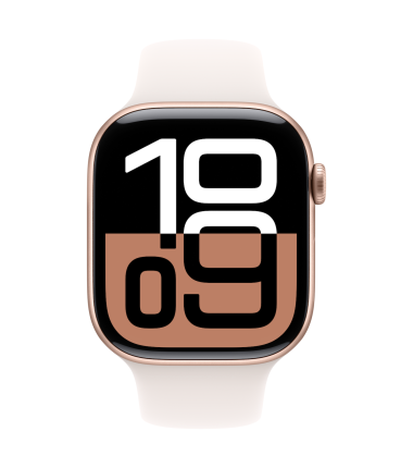 Apple Watch Series 10 | Smart watch | GPS (satellite) | Always-On Retina display | Waterproof | Rose Gold