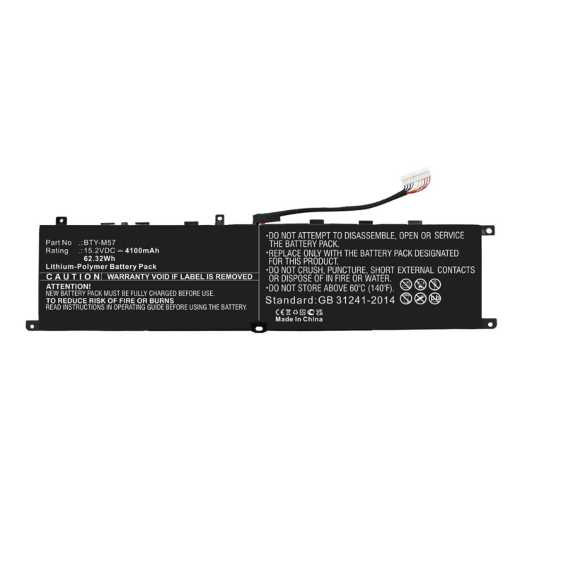 MSI battery BTY-M57 GP66 GP76 Leopard 10UG