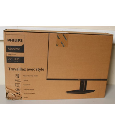 SALE OUT. PHILIPS 27E1N1100A/00 27" 16:9/1920x1080/250cdm2/4ms/VGA HDMI Audio out, DAMAGED PACKAGING | Philips 27E1N1100A/00 | 2