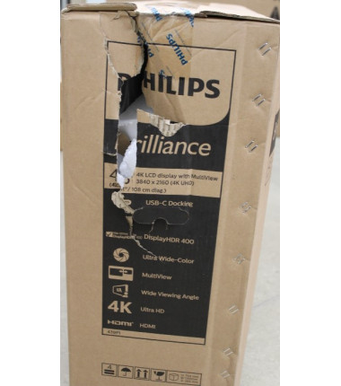 SALE OUT. PHILIPS 439P1/00 43" P Line  16:9/3840x2160/400cdm2/4ms/HDMI DP USB-C | Philips | P Line | 439P1/00 | 43 " | VA | 4K U