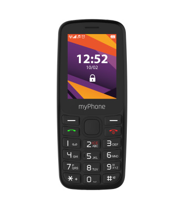 myPhone 6410 LTE | Black | 2.4 " | TFT | 64 MB | 128 MB | Dual SIM | Nano SIM | USB version Type-C | Built-in camera | Main came