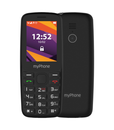 myPhone 6410 LTE | Black | 2.4 " | TFT | 64 MB | 128 MB | Dual SIM | Nano SIM | USB version Type-C | Built-in camera | Main came