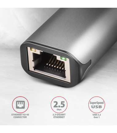 AXAGON | ADE-25R SuperSpeed USB-A 2.5 Gigabit Ethernet