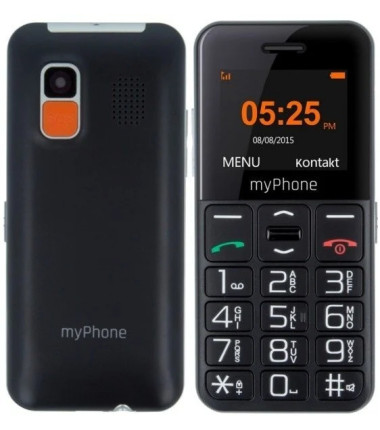 myPhone Halo Easy | Black | 1.77 " | TFT | 24 MB | 32 MB | Single SIM | Bluetooth | Main camera resolution 0.3 MP | 1000 mAh