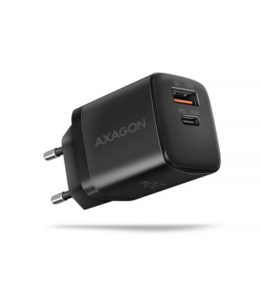 AXAGON Wallcharger 2x port (USB-A + USB-C), 20W | ACU-PQ20