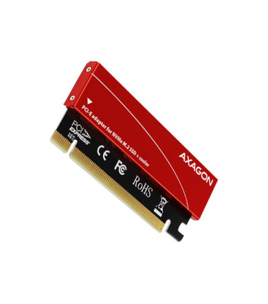 AXAGON PCI-Express x16 internal adapter to connect an NVMe M.2 SSD to a desktop | PCEM2-S