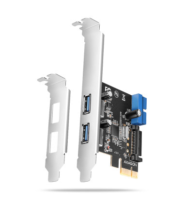 AXAGON PCI-Express card with a pair of internal and a pair of external USB 5Gbps ports | PCEU-232RS