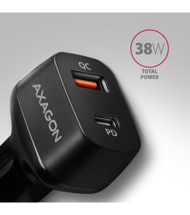 AXAGON Dual car charger, 38W | PWC-PQ38