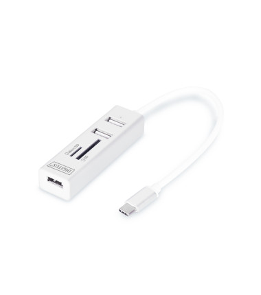 Digitus USB Type-C OTG 3-Port HUB and Card Reader | DA-70243