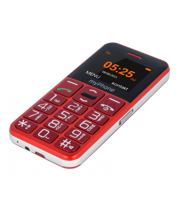 myPhone | Halo Easy | Red | 1.77 " | TFT | 24 MB | 32 MB | Single SIM | Bluetooth | Main camera resolution 0.3 MP | 1000 mAh