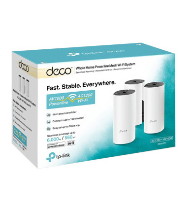 TP-LINK Deco P9(3-pack) AC1200 Whole Home Hybrid Mesh Wi-Fi System