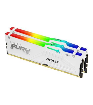 Kingston KF560C30BWEAK2-32 32GB 6000MT/s DDR5 CL30 DIMM (Kit of 2) FURY Beast White RGB EXPO | Kingston