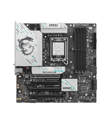 MSI B860M GAMING PLUS WIFI | Processor family Intel | Processor socket LGA1851 | DDR5 | Supported hard disk drive interfaces SAT