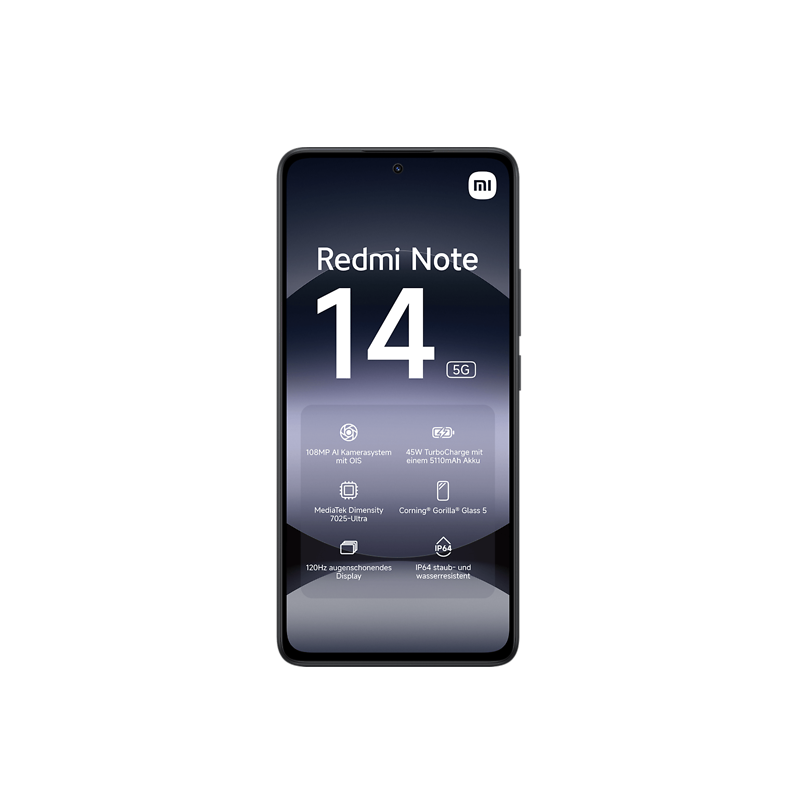 Xiaomi Redmi | Note 14 | Midnight Black | 6.67 " | AMOLED | 1080 x 2400 pixels | Mediatek | Dimensity | Internal RAM 8 GB | 256 