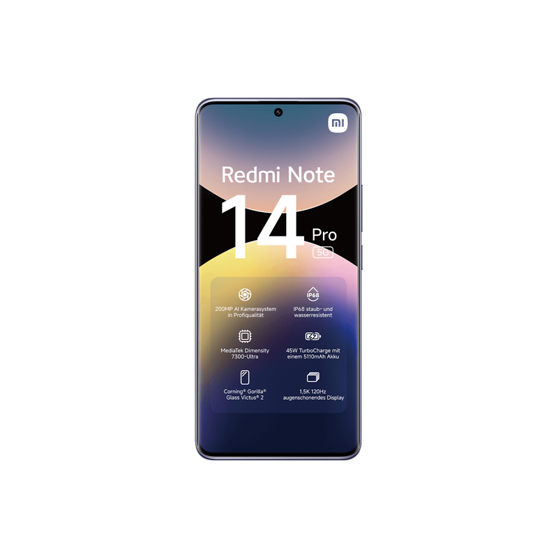 Xiaomi Redmi | Note 14 Pro | Lavender Purple | 6.67 " | AMOLED | 1220 x 2712 pixels | Mediatek | Internal RAM 8 GB | 256 GB | Du