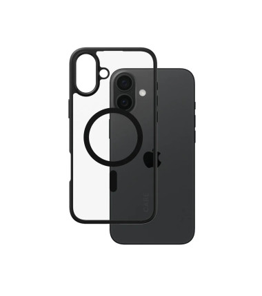 CARE by PanzerGlass Case Flagship Urban Combat | Back protection | Apple | iPhone 16 Plus | Recycled plastic | Transparent/Black