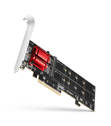 AXAGON PCIe 2x NVMe M.2 Controller | PCEM2-ND