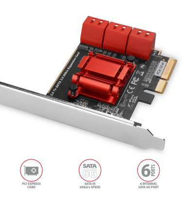 AXAGON PCIe Controller 6x SATA 6G | PCES-SA6