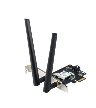 Asus WiFi 7 PCI-E Adapter with 2 external antennas | PCE-BE6500 | 802.11be | Mesh Support No | MU-MiMO No | No mobile broadband