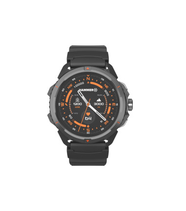 Hammer Watch 2 | Smart watch | GPS (satellite) | AMOLED | 1.5" | Waterproof | Black