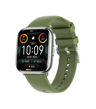 myPhone Watch Pastel | Smart watch | AMOLED | 1.75" | Waterproof | Silver Green