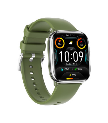 myPhone Watch Pastel | Smart watch | AMOLED | 1.75" | Waterproof | Silver Green