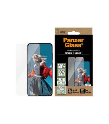 PanzerGlass Screen Protector Samsung Galaxy S25 | Ultra-Wide Fit | PanzerGlass