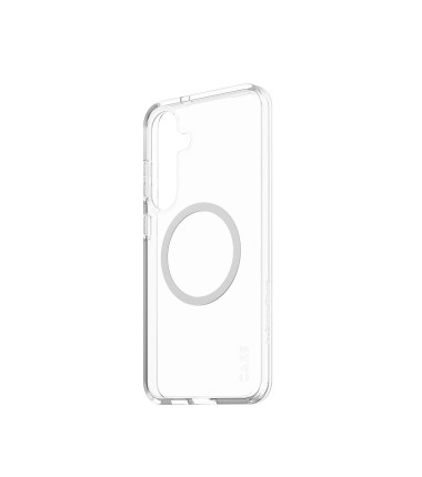 CARE by PanzerGlass Flagship Case Transparent Urban Combat w. White Qi Compatible Samsung Galaxy S25 | CARE