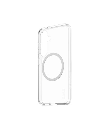 CARE by PanzerGlass Flagship Case Transparent Urban Combat w. White Qi Compatible Samsung Galaxy S25 | CARE