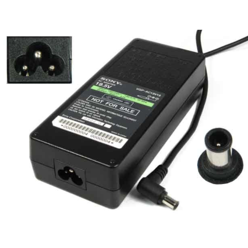 Sony AC adapter 19.5V 6.15A 120W 6.5x4.4 genuine USED EURO INTERNATIONAL
