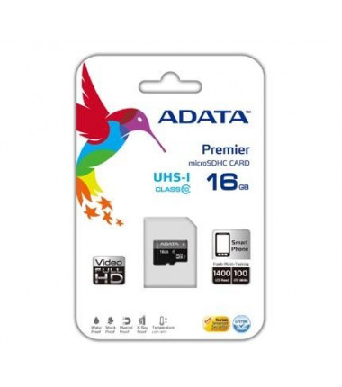 ADATA Premier UHS-I 16GB, MicroSDHC atminties kortelė