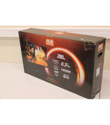 SALE OUT. AOC Gaming C27G4ZXU 27", 1920x1080/1ms/300cd/m², HDMI, DisplayPort, Headphone Out | AOC | C27G4ZXU | 27 " | VA | FHD |