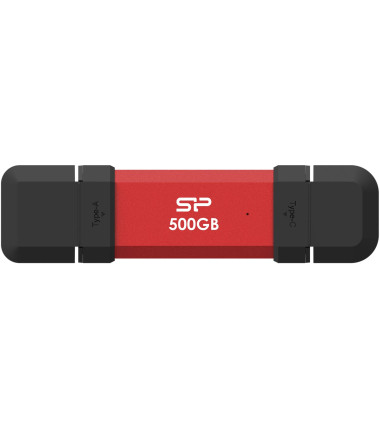 Silicon Power DS72 | 500 GB | USB Type-A/USB Type-C 3.2 Gen 2 | Red