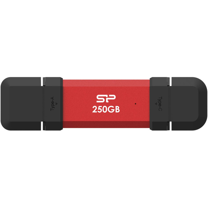 Silicon Power DS72 | 250 GB | USB Type-A/USB Type-C 3.2 Gen 2 | Red