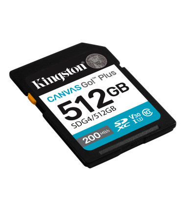 KINGSTON 512GB UHS-I SD Memory Card (Class 10, U3, V30)